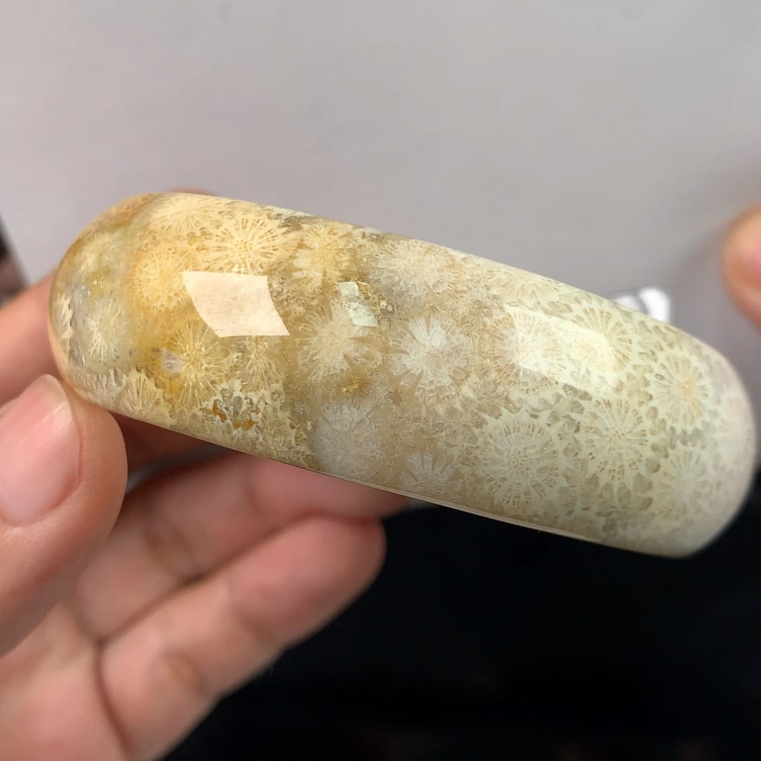 【闪购商品】硅化珊瑚（珊瑚玉）手镯未镶嵌（28号）捡漏59.2圈