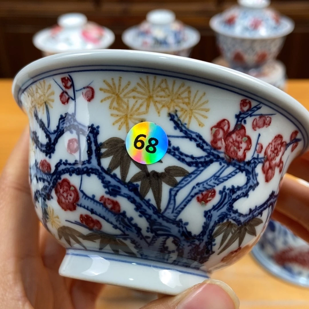 手绘现代茶具非古董