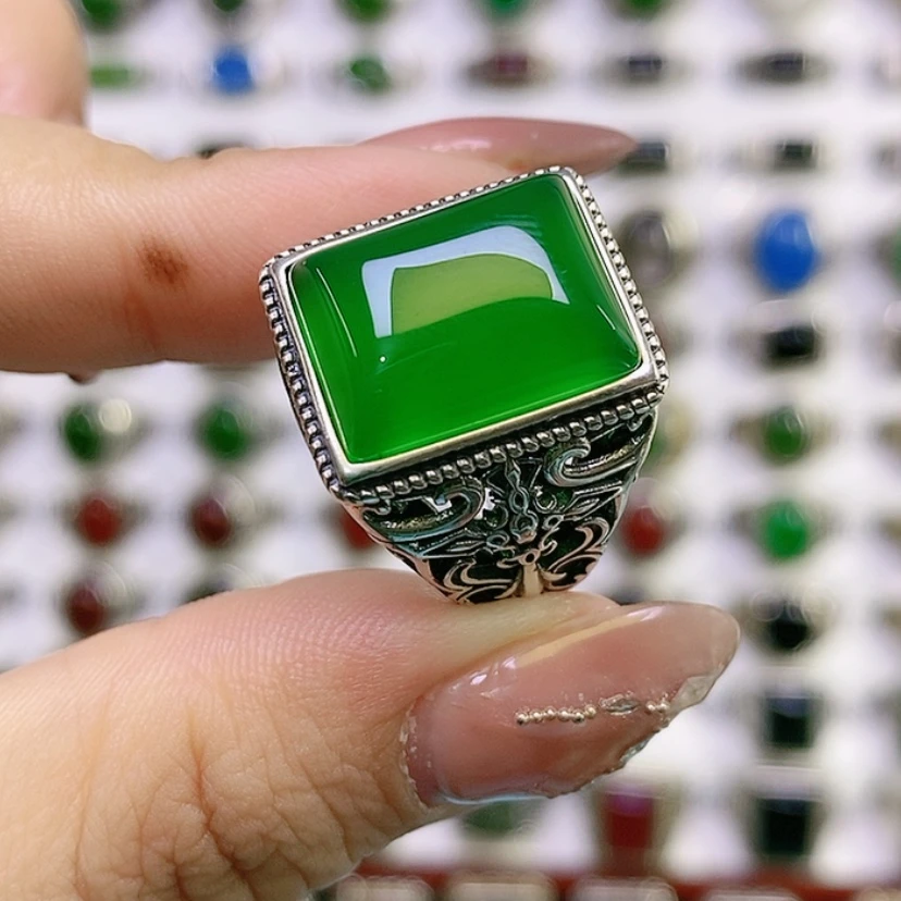 【闪购商品】银S925镶嵌戒指玛瑙/玉髓