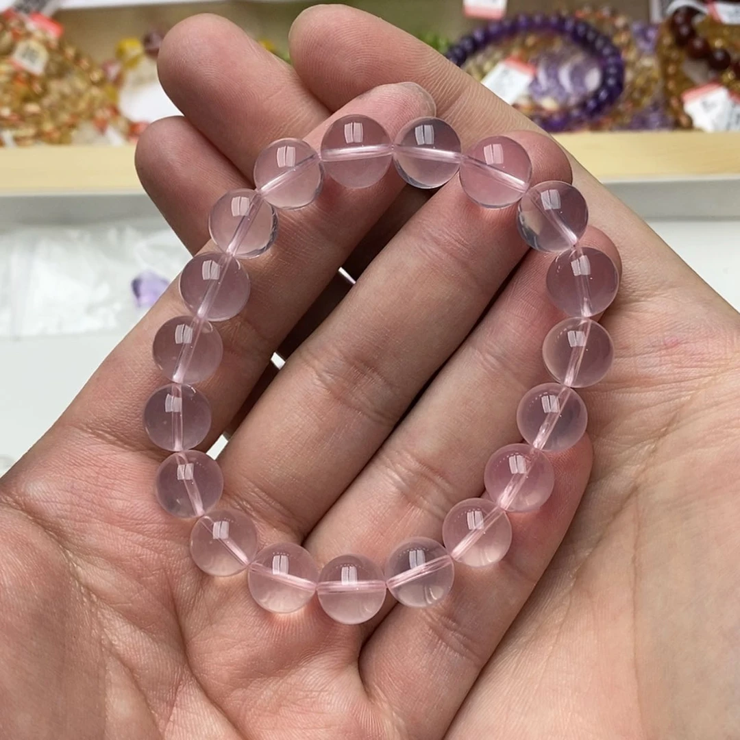 【闪购商品】芙蓉石手链未镶嵌林*天然星光粉