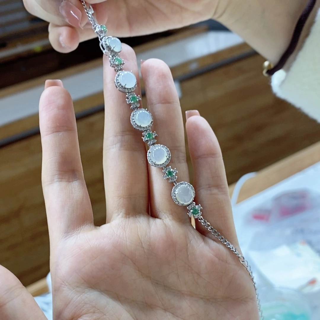 翡翠手链未镶嵌T*买断