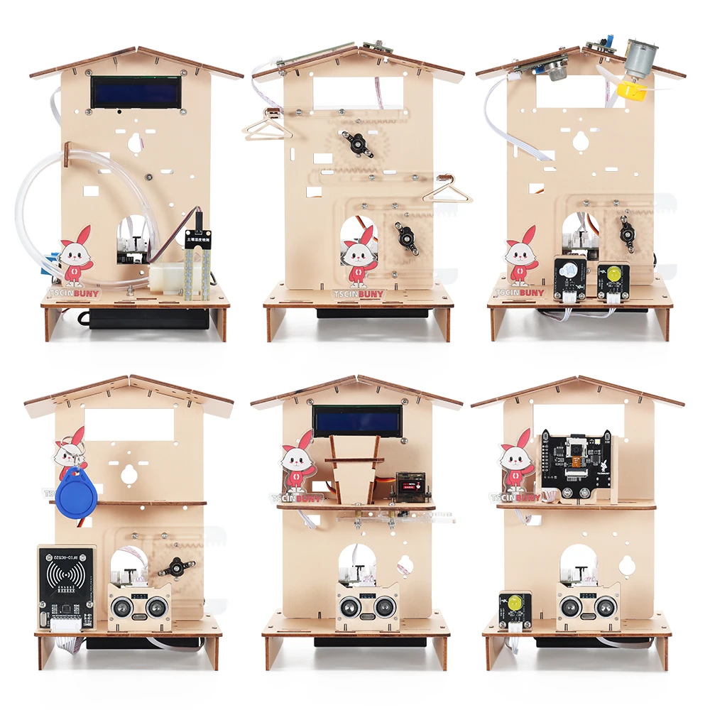 木制可编程物联网学习套件 智能家居 图形化编程 少儿编程