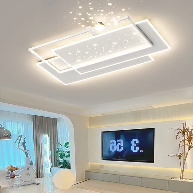 智能吸顶灯简约现代客厅led2025年新款大厅主灯广东中山灯具套餐