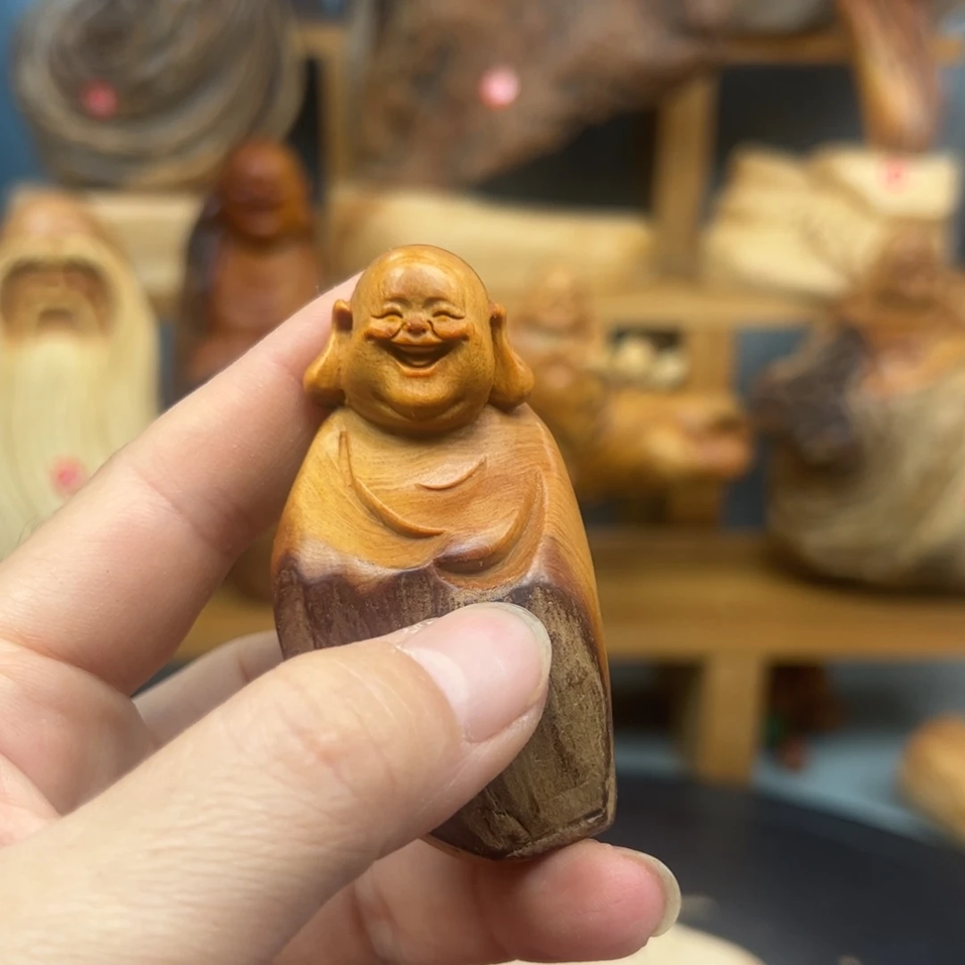 木可**好崖柏木摆件手把件