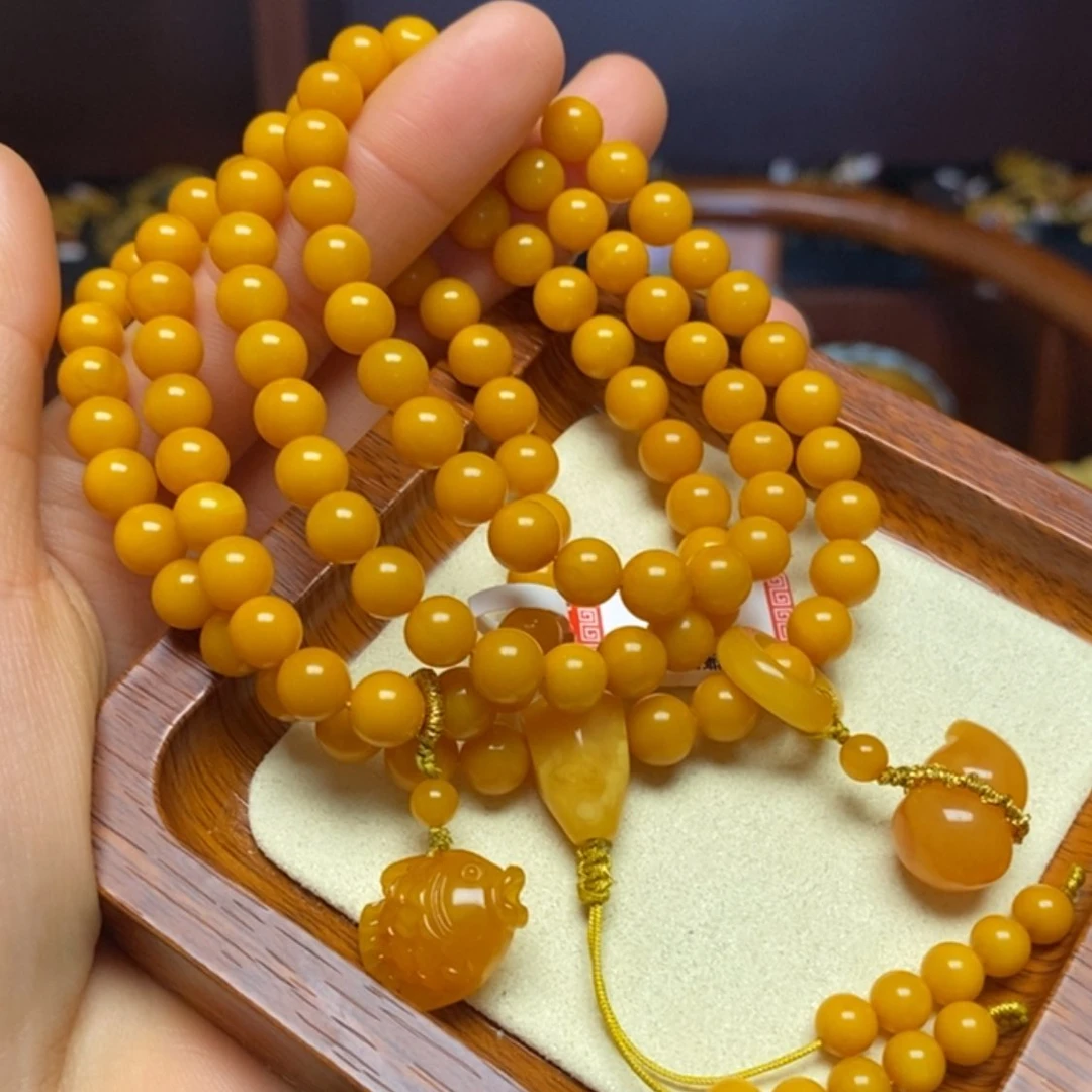 【闪购商品】蜜蜡颈饰未镶嵌项链