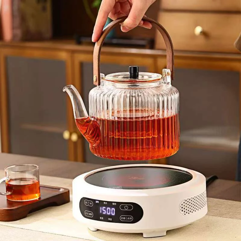 戈米电陶炉新款1500瓦大功率茶壶套装提梁壶煮茶壶玻璃壶烧水壶