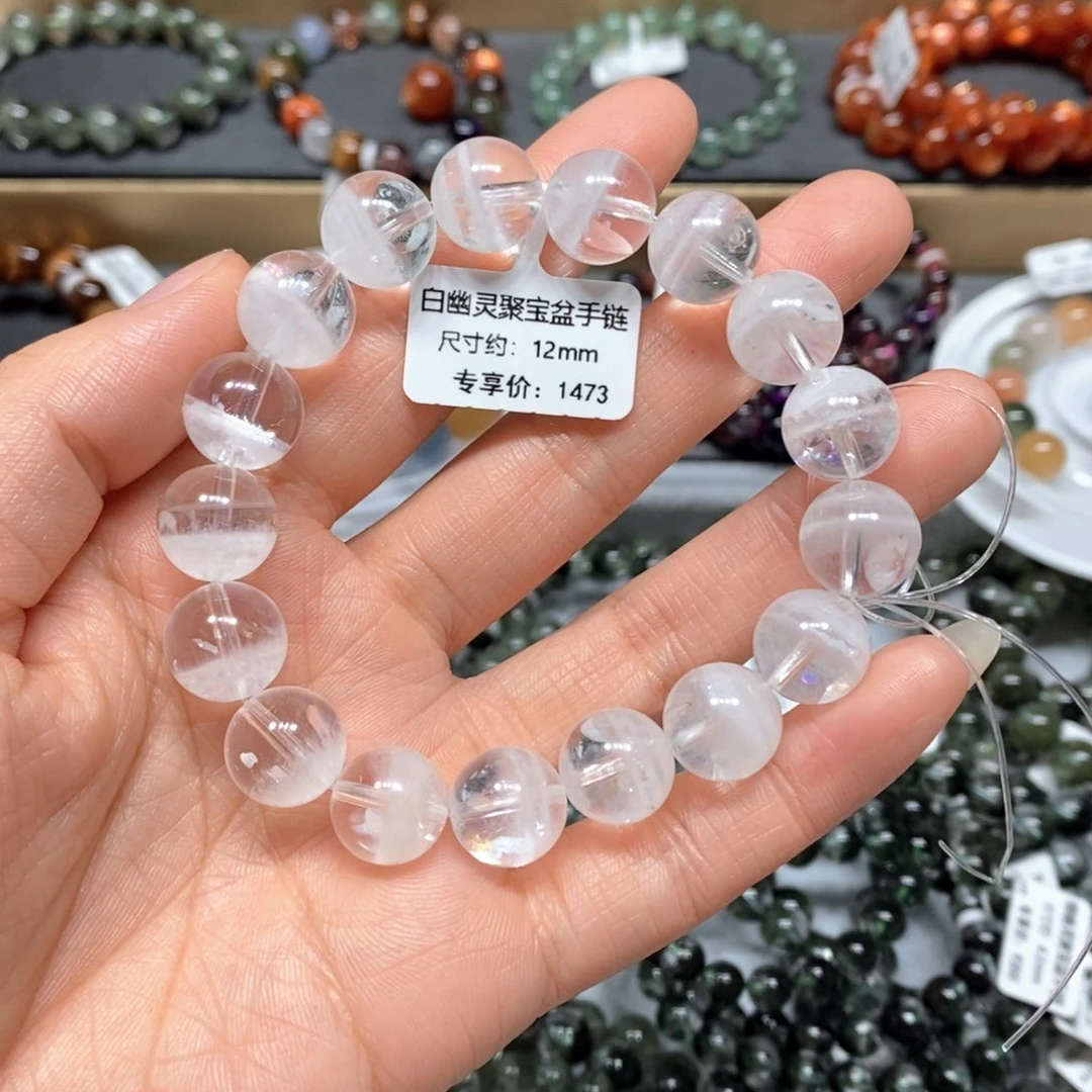 水晶手链未镶嵌白幽灵