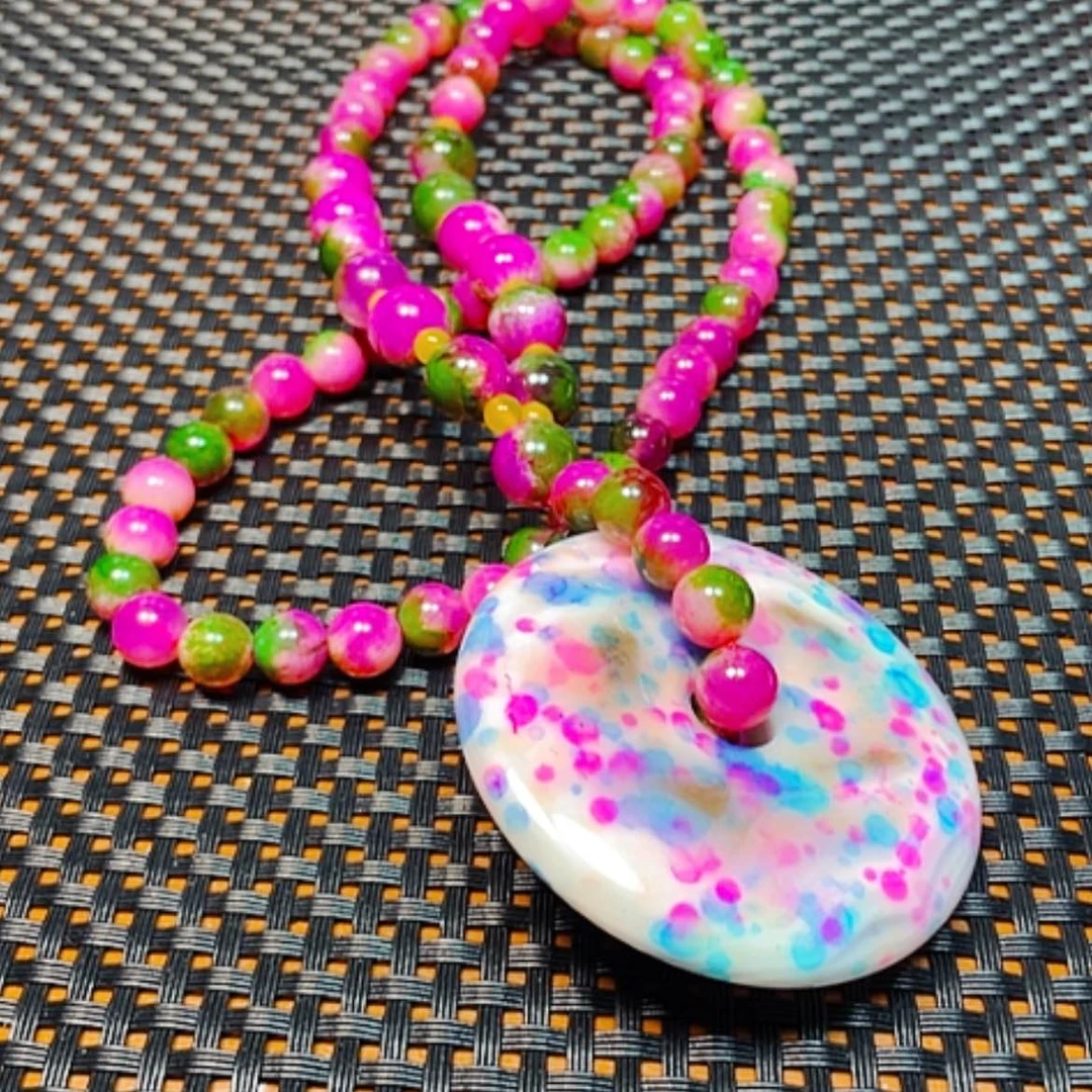 【闪购商品】未镶嵌颈饰玛瑙/玉髓朝龙珠项平