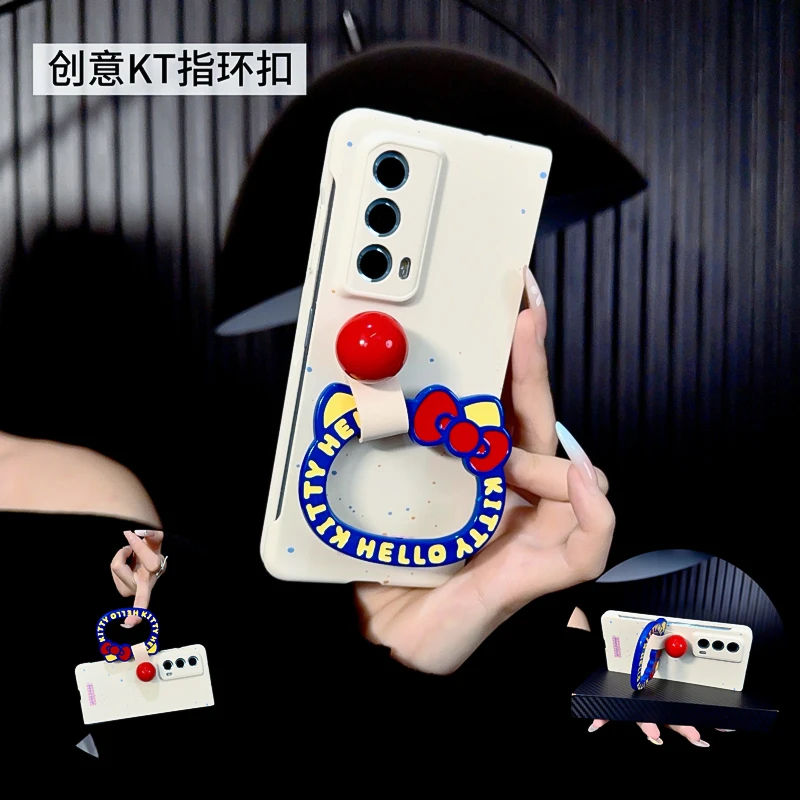 适用荣耀magicvs2手机壳中轴新款vs2套magic简约泼墨kt猫指环圈女
