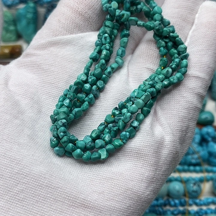 绿松石未镶嵌天然原矿 地大质检