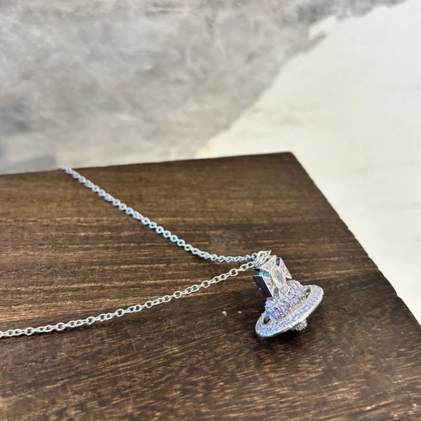 铜合金项链 地球爱心毛衣链XL3141