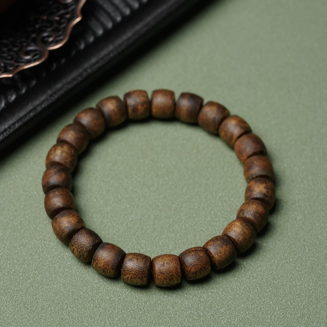 沉香国香棋楠沉香8mmX9mm直切单圈手串(8克多样性发其一)
