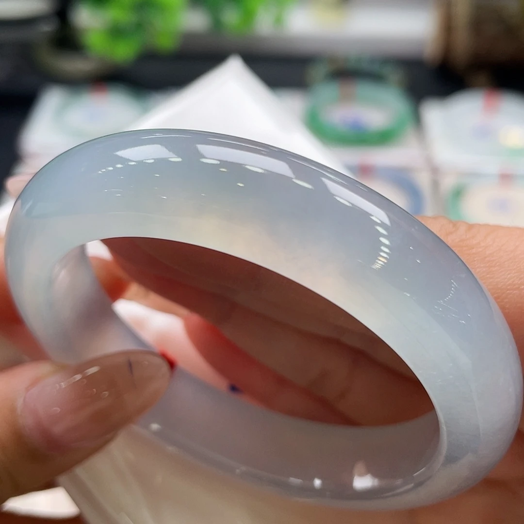 未镶嵌手镯翡翠38号52.7