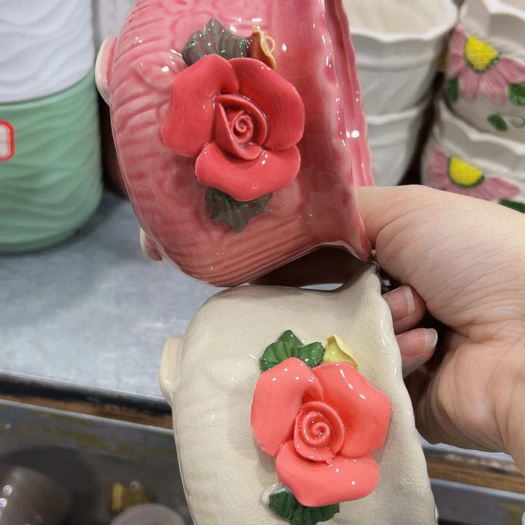 外贸尾单陶瓷花盆凑单10米包邮