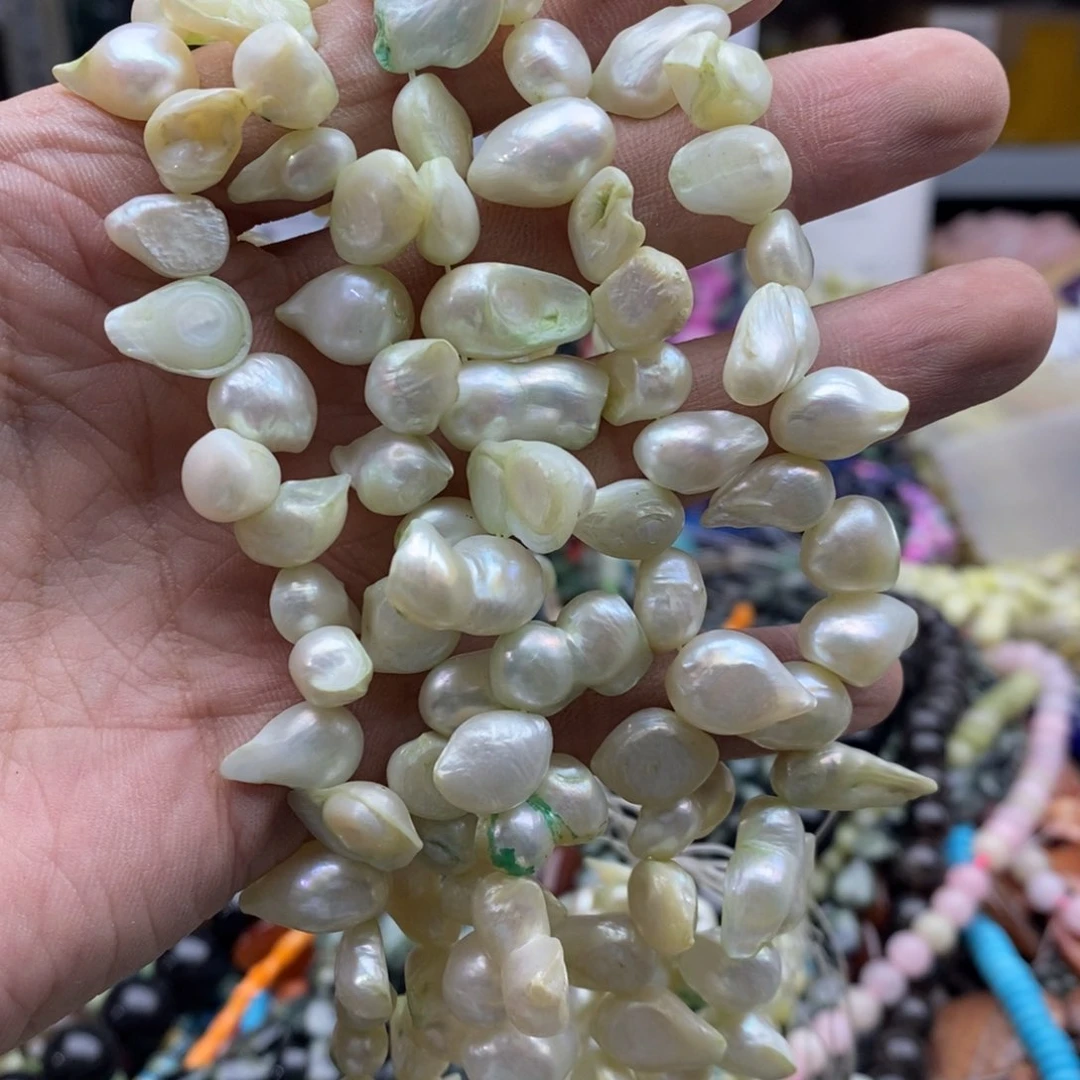 玛瑙/玉髓未镶嵌珠宝半成品一条天然珍珠优化Q49