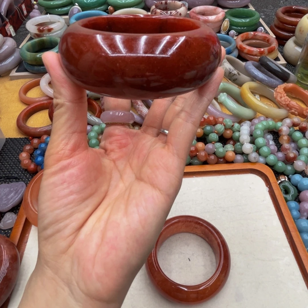 石英岩玉未镶嵌圈口60