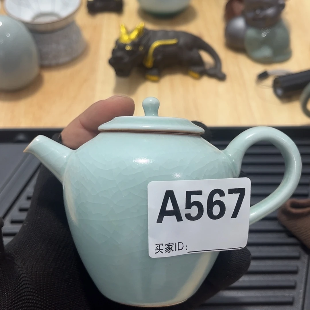 瓷片茶摆件工艺品摆件666