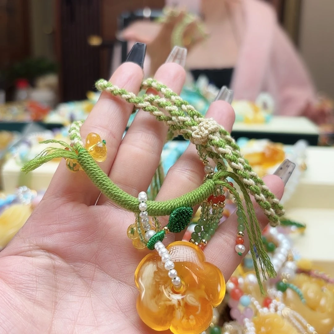 琥珀手链未镶嵌琥珀