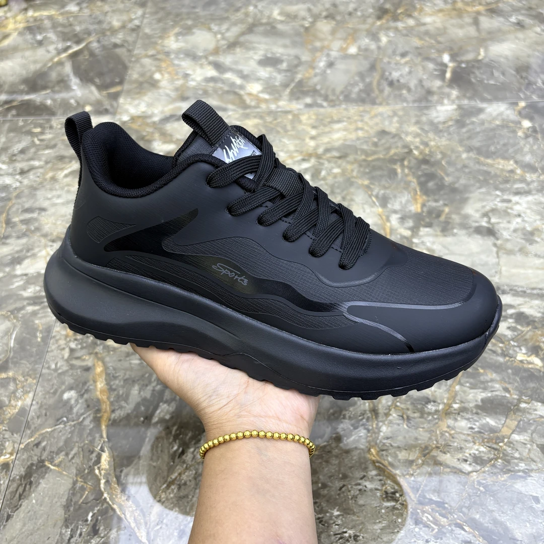 鞋子男秋冬季新款男士软底休闲潮鞋百搭系带轻便运动鞋户外跑步鞋