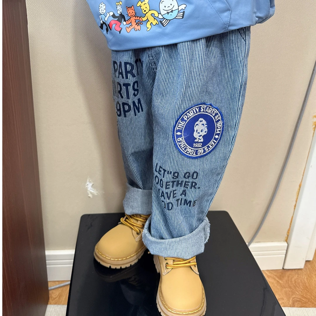 DTT 25款春季原田治条纹贴布牛仔裤