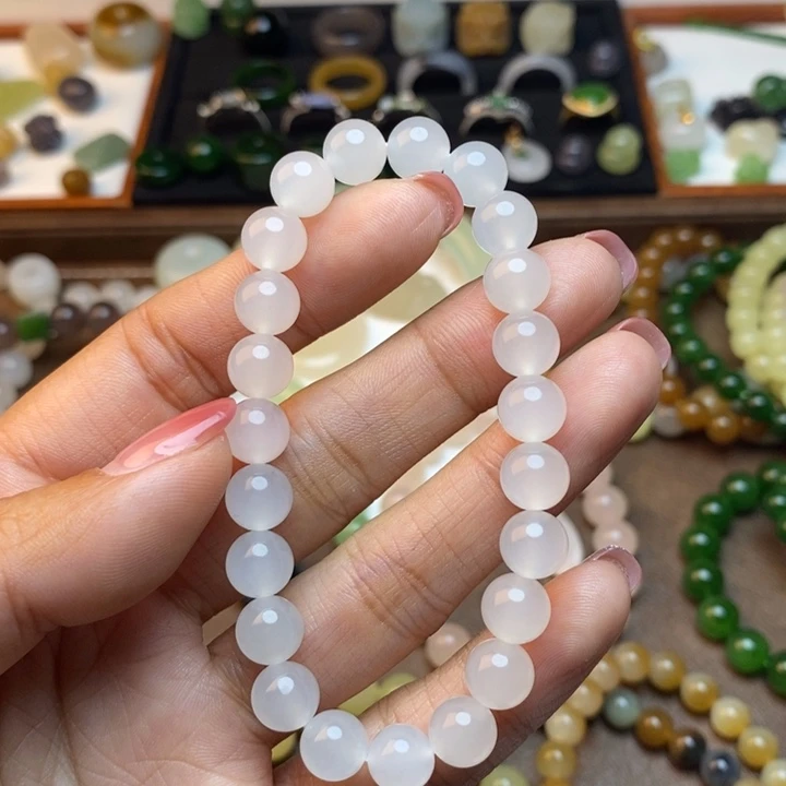 和田玉未镶嵌手链