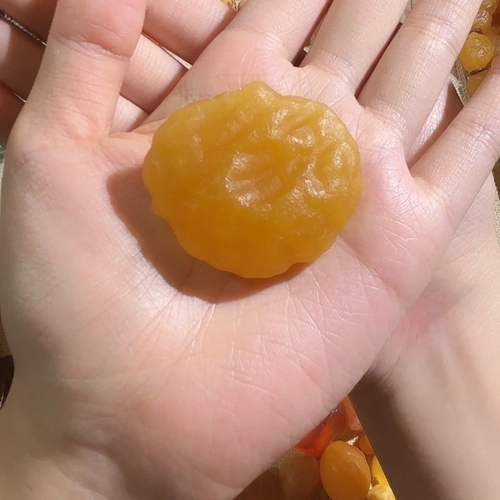 琥珀未镶嵌颈饰蜜蜡海漂单颗