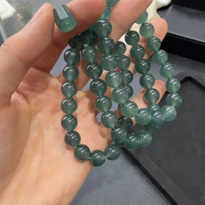 卡***️翡翠未镶嵌手链手串