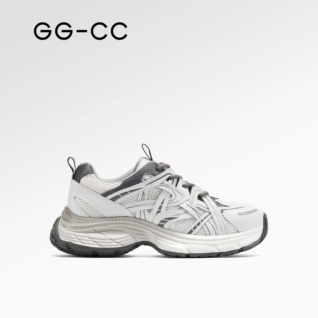 GG-CC【直播专享】2025年春季新款擦色厚底老爹鞋女休闲鞋8792