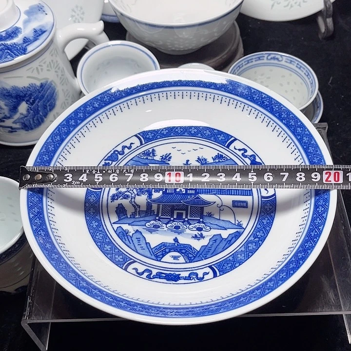 碗手绘梧桐八寸盘
