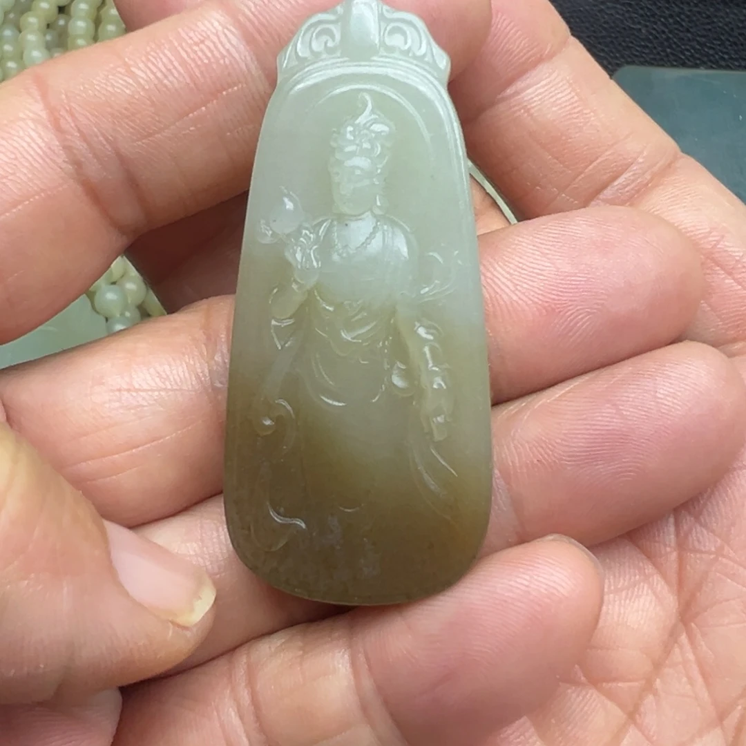 和田玉（糖玉）未镶嵌吊坠(不含链)