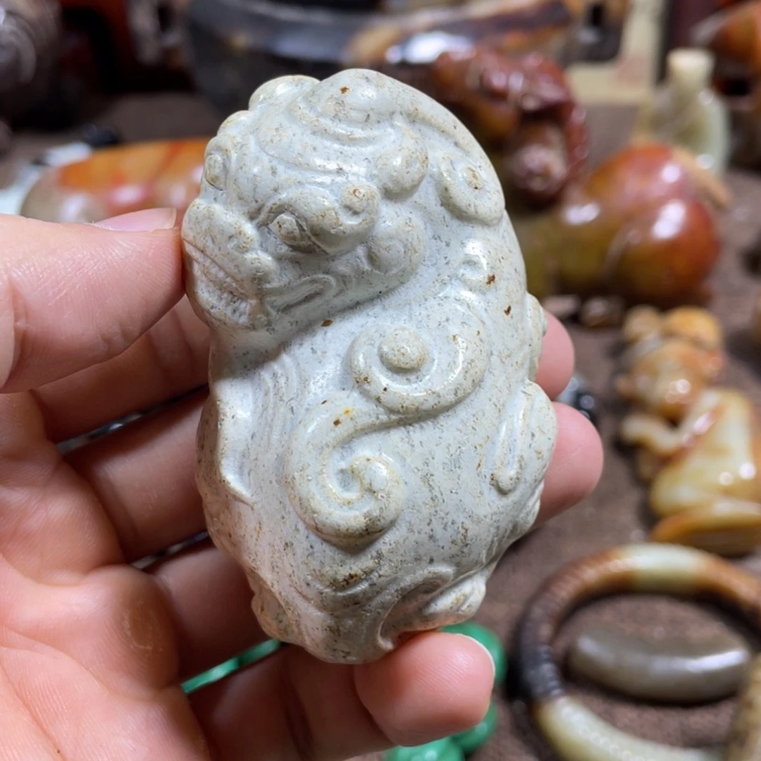 和田玉未镶嵌吊坠(不含链)