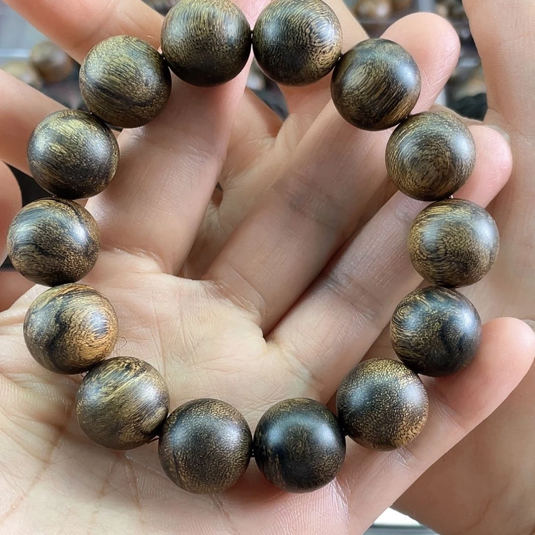 手串沉香健****天越南芽庄白棋虎斑留疤
