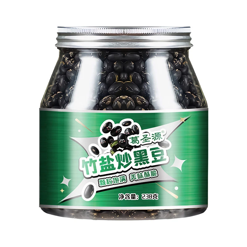 葛圣源竹盐炒黑豆/238g*罐/即食熟盐原味香酥脆豆子