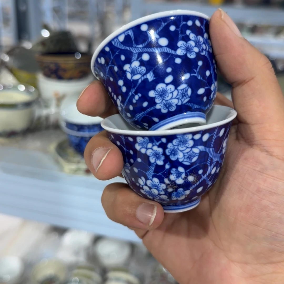 雾***星瓷片摆件手绘瓷器全部处理