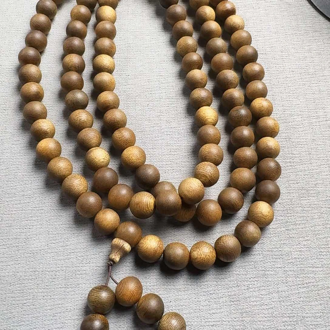 沉香香囊沉香2244圆珠多圈卡12发一沉水级