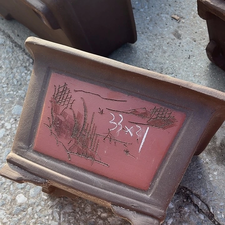 宜兴紫砂花盆，现货发