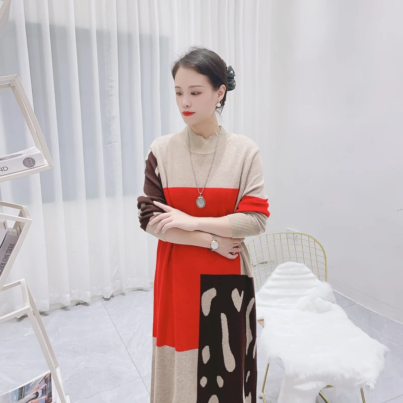 1546秋冬气质优雅连衣裙