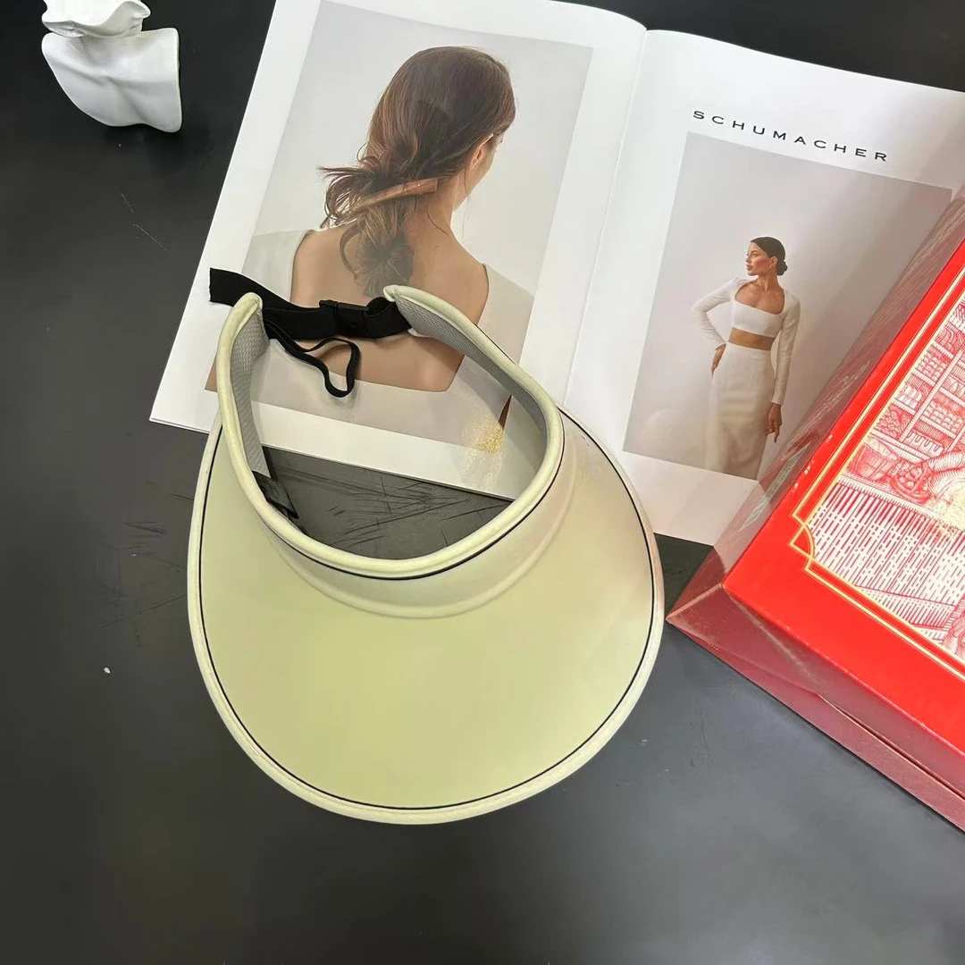 夏季日常休闲百搭简约//零//食遮阳空顶防晒帽H6038