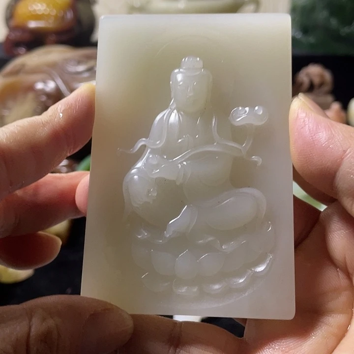 和田玉未镶嵌挂件