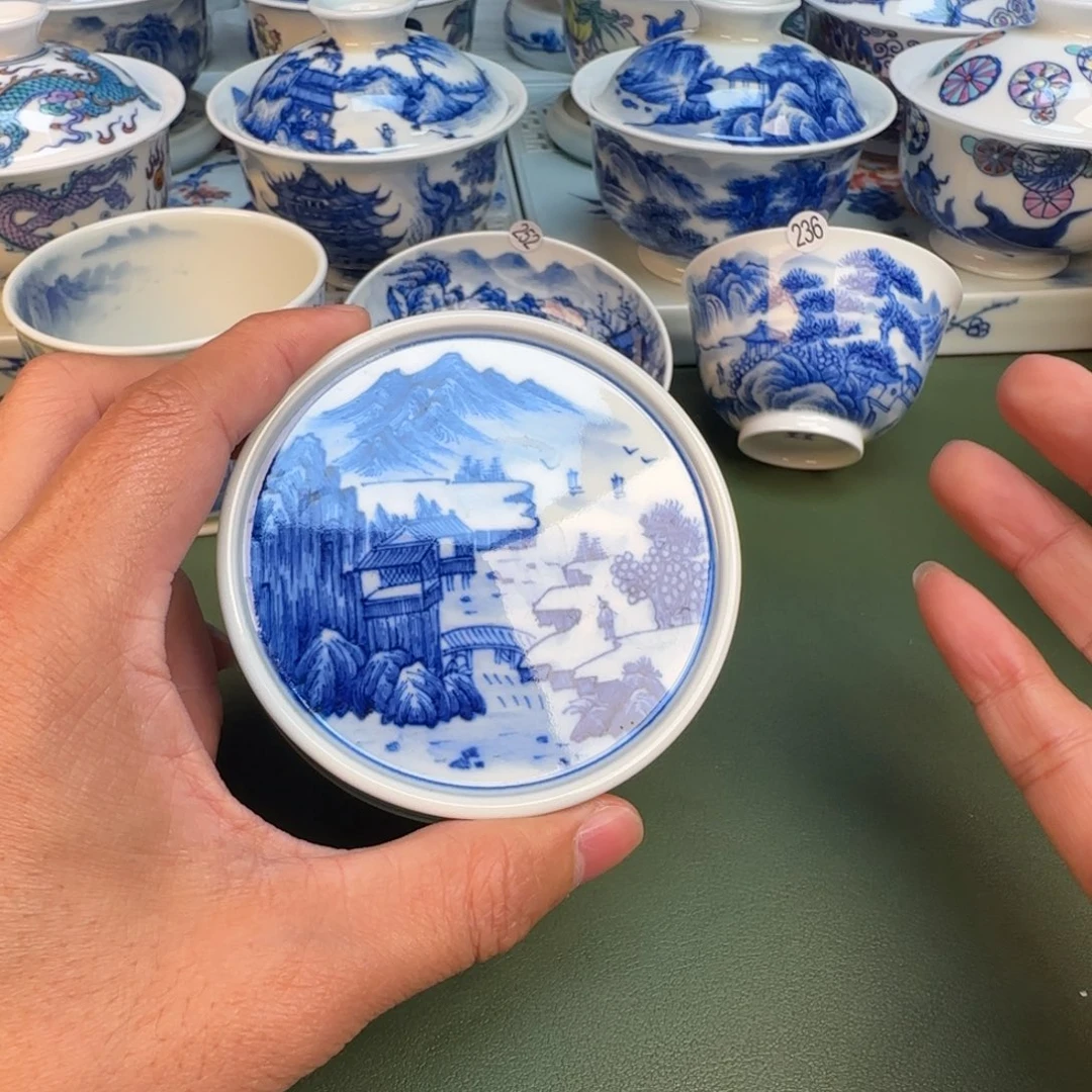 纯手工纯手绘茶具石头270