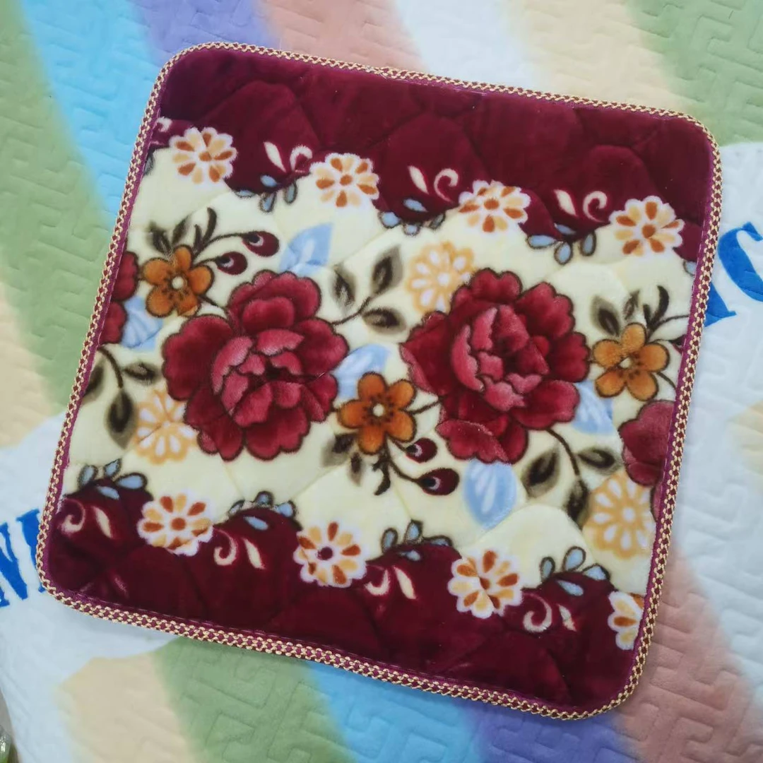 椅子垫坐垫毡垫法兰绒垫春秋椅座垫加厚防滑学生单人毛绒冬季椅垫