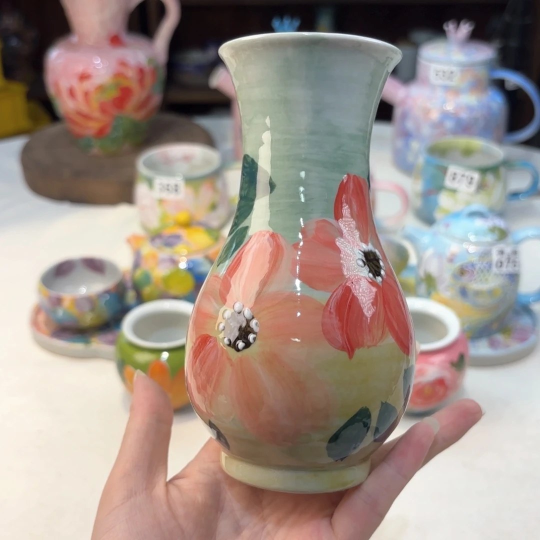 景德镇手绘高温釉下彩陶瓷茶具