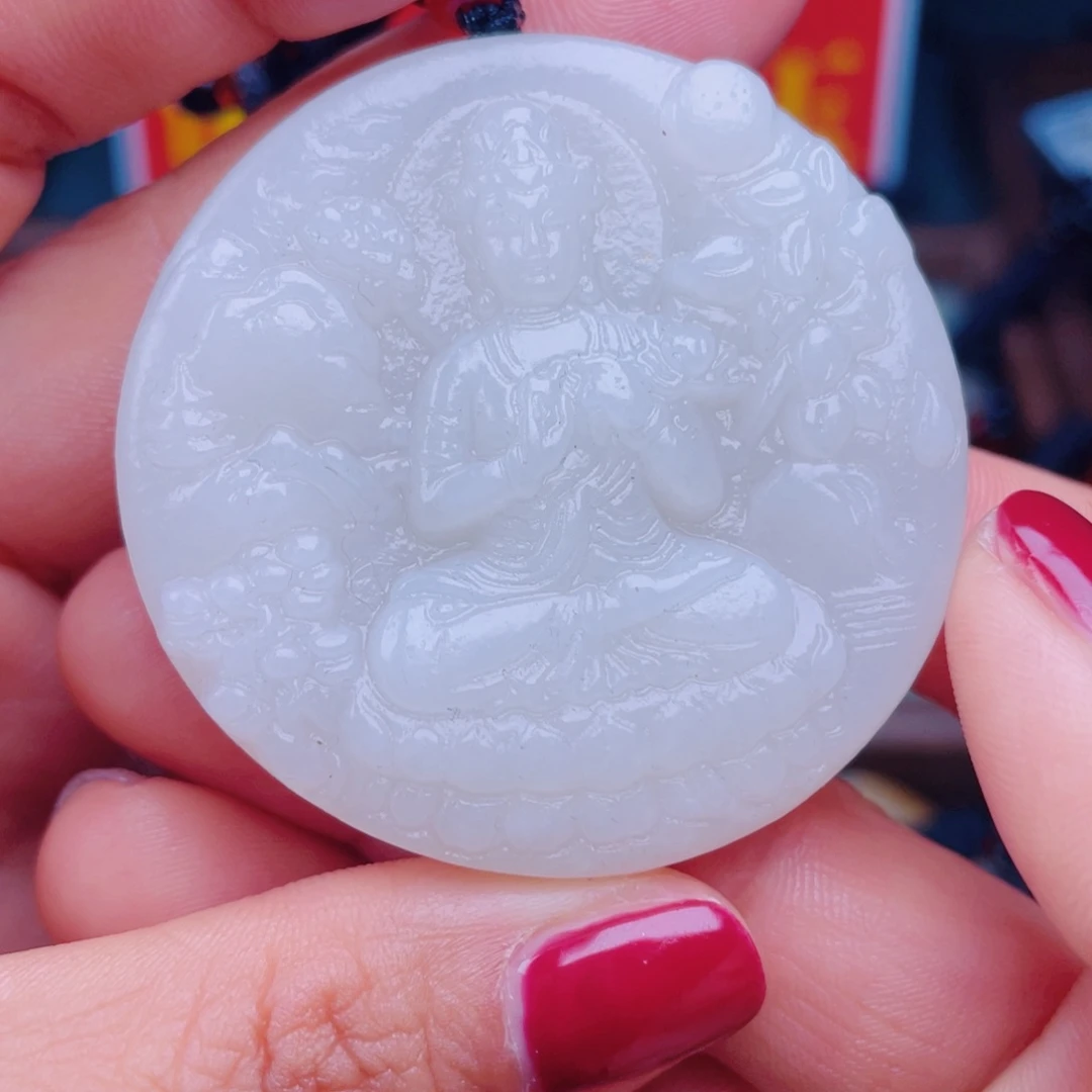 和田玉未镶嵌颈饰拍一发一