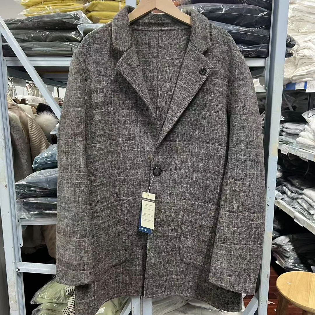 福惜 贵牌羊毛大衣女士外套 5381