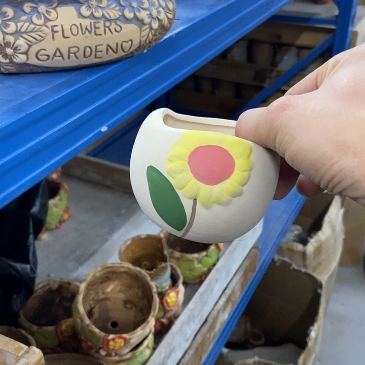 陶瓷花盆单场满9.9发6.5*6