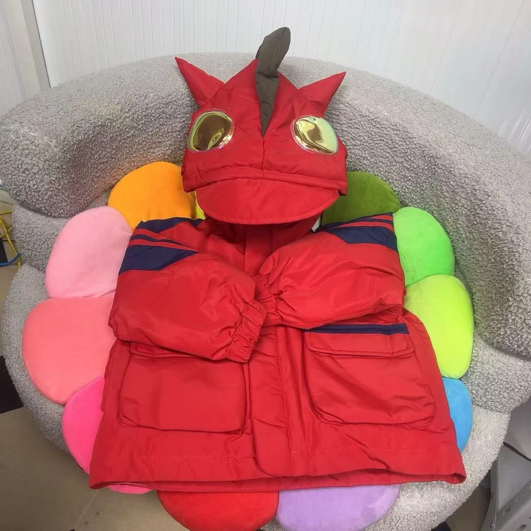 内衬有一点印染 BB901 儿童红色外套