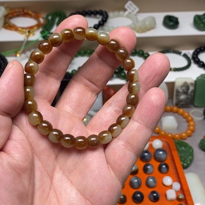 和田玉未镶嵌手链