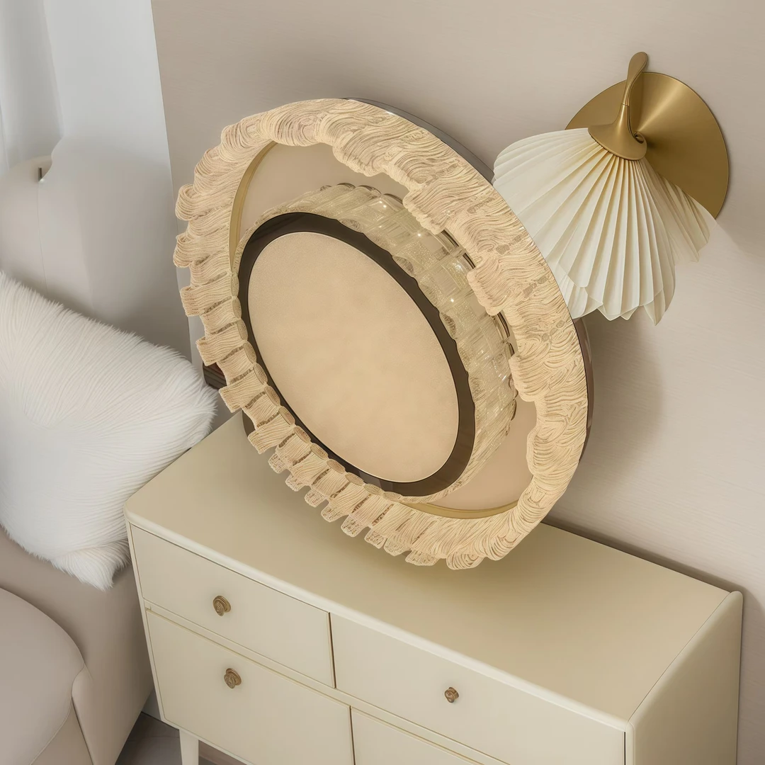 2025新款卧室水晶灯简约现代大气轻奢大厅灯吸顶灯主灯具套餐