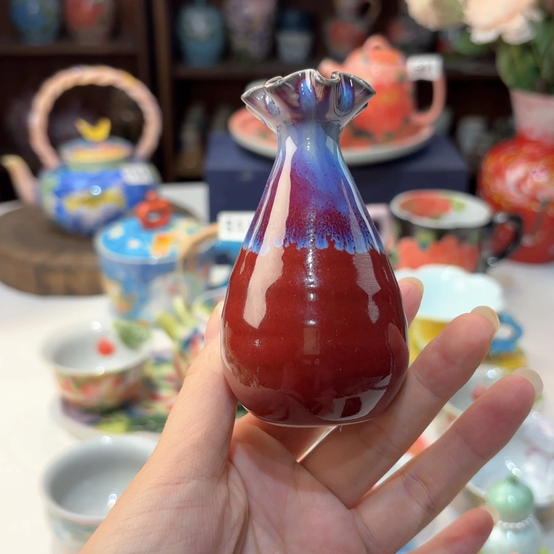 景德镇手绘高温釉下彩陶瓷茶具