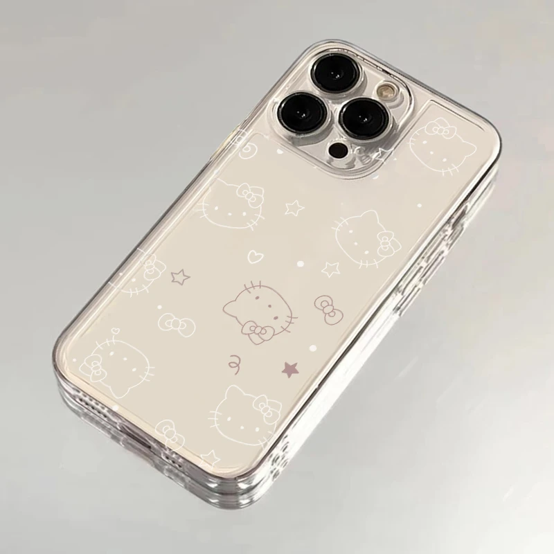 欧克里里小爱心星星KT猫适用iPhone16/15手机壳华为vivo小米oppo